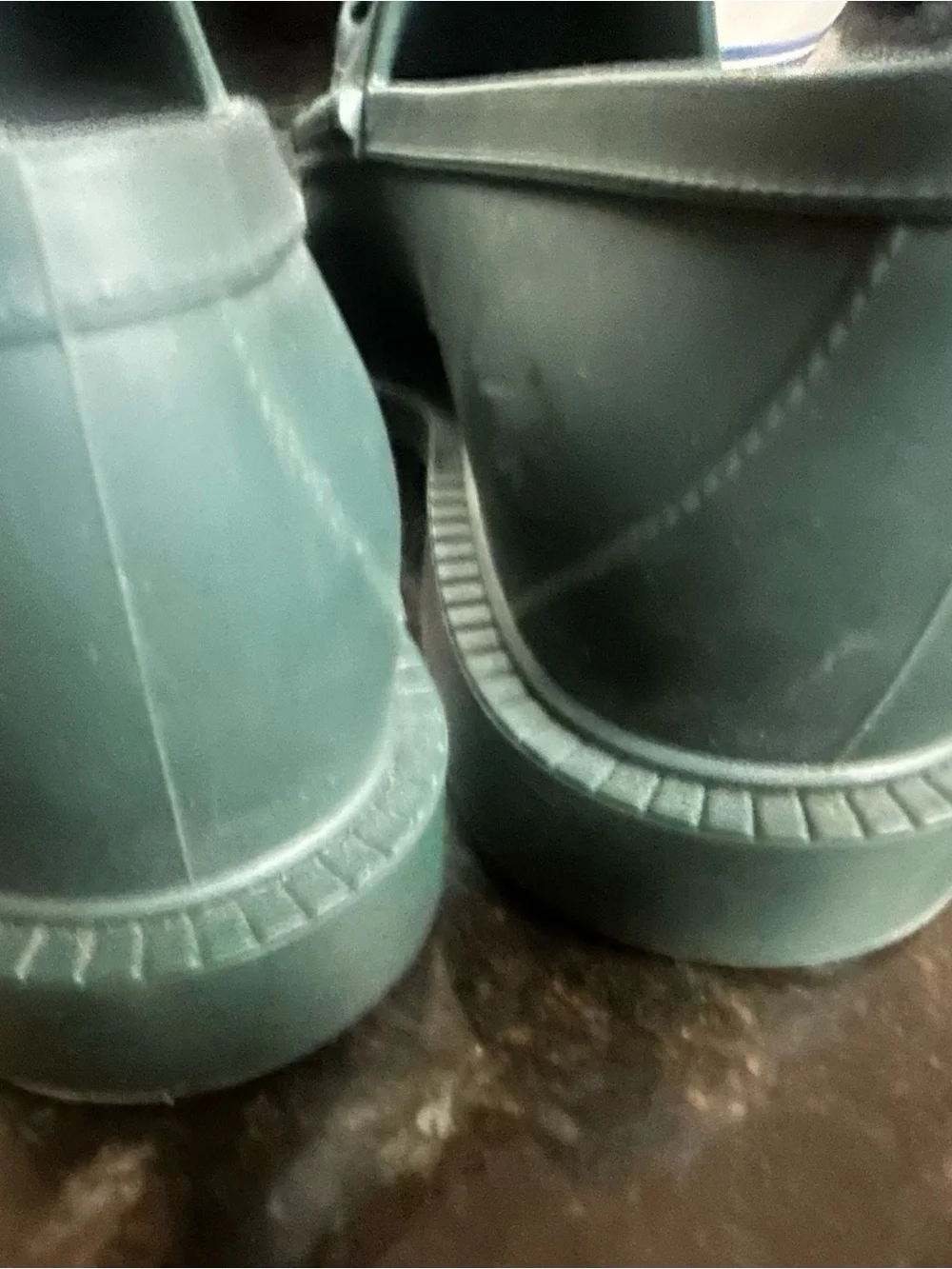 Gucci Green Rubber Horse-Bit Loafers